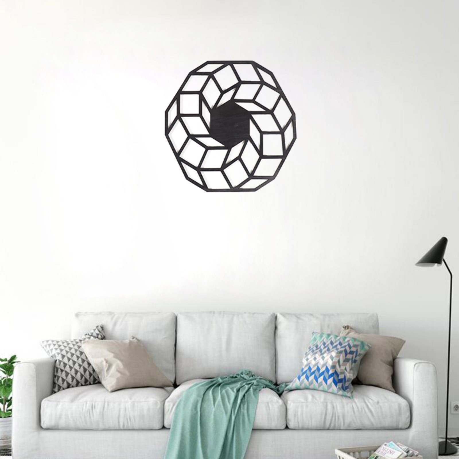 Изображение товара Панно Фигура 1 30x30 см — стильное декоративное панно из фанеры