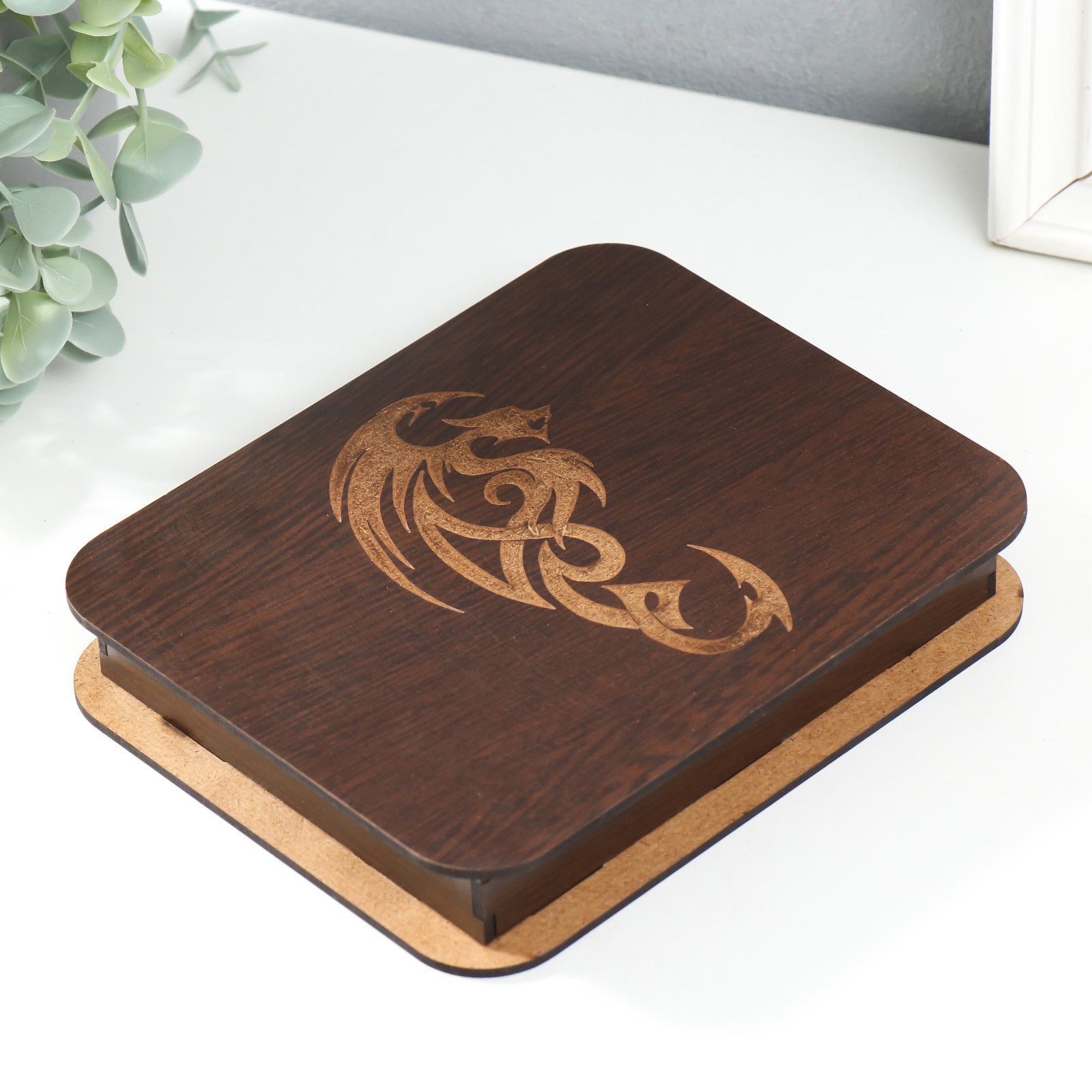 Изображение товара Шкатулка "Дракон трайбл" 17x14x3 см