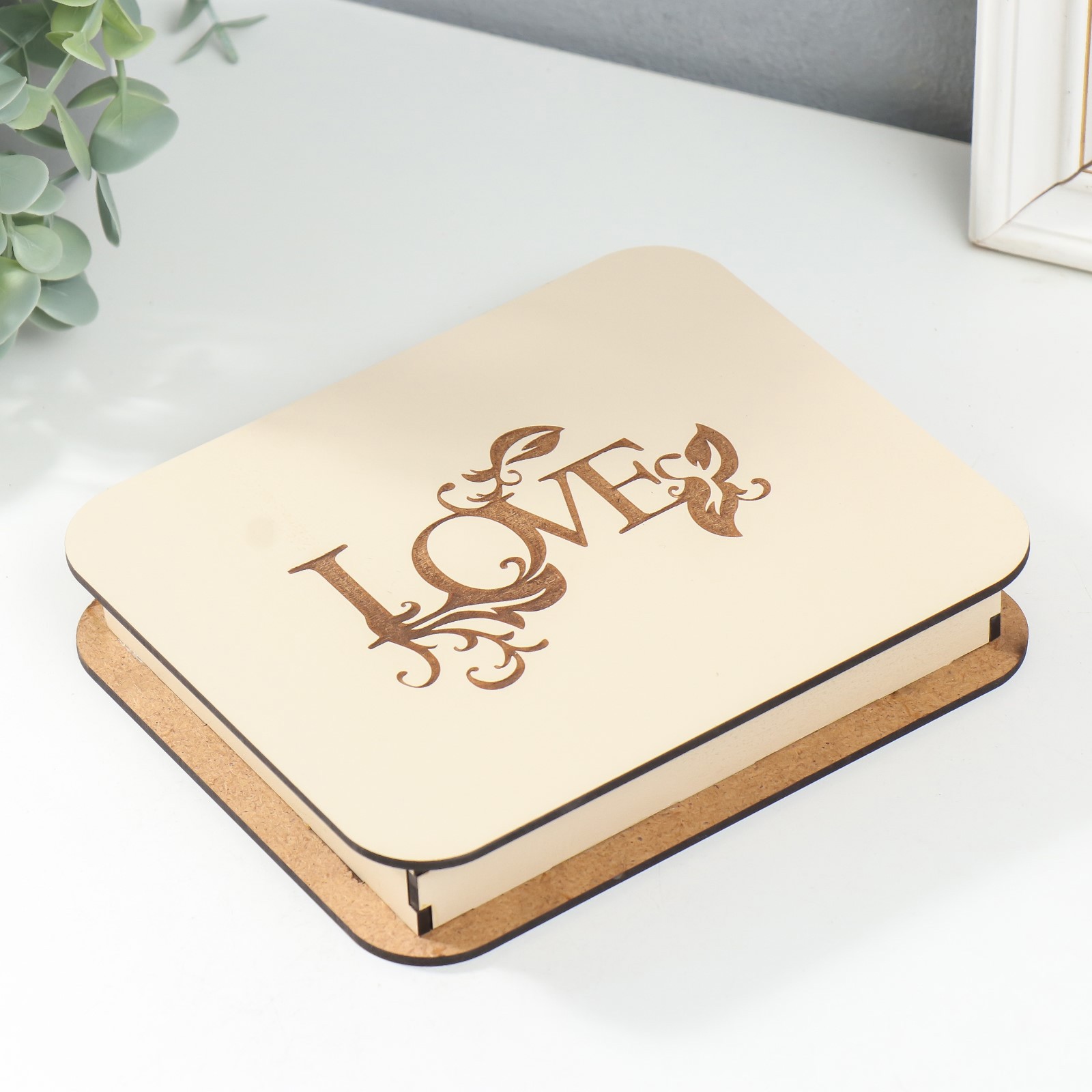 Изображение товара Шкатулка "Love" 17x14x3 см 1 Изображение товара Шкатулка "Love" 17x14x3 см 1