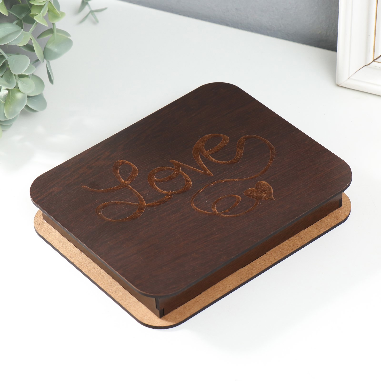 Изображение товара Шкатулка "Love" 17x14x3 см 2 Изображение товара Шкатулка "Love" 17x14x3 см 2