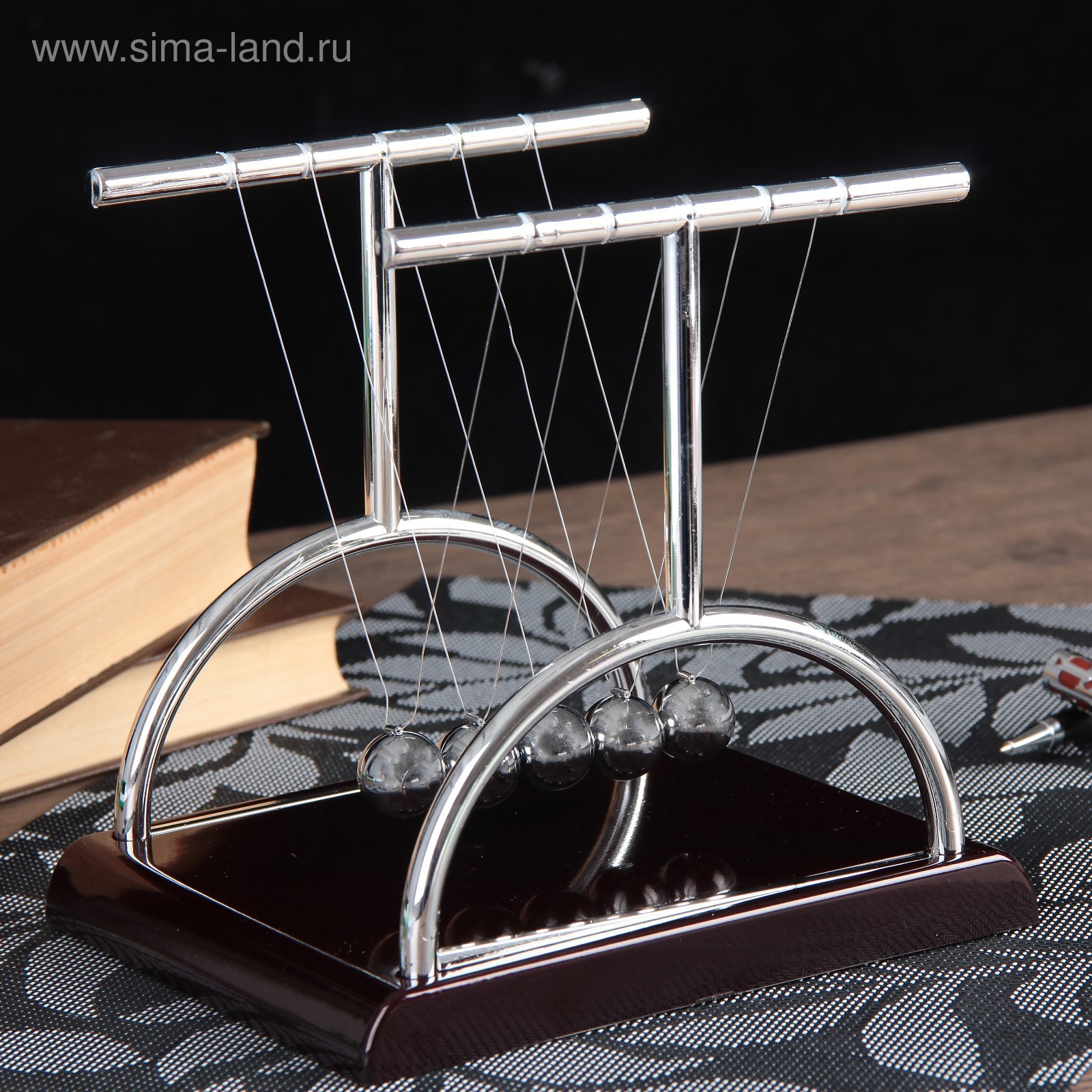 Изображение товара Маятник антистресс Шары техно квадрат столбик 18x17x15 см