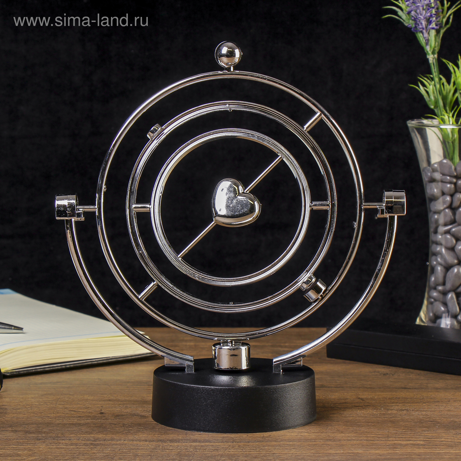 Изображение товара Маятник антистресс "Сфера" сердце 11x22x25 см