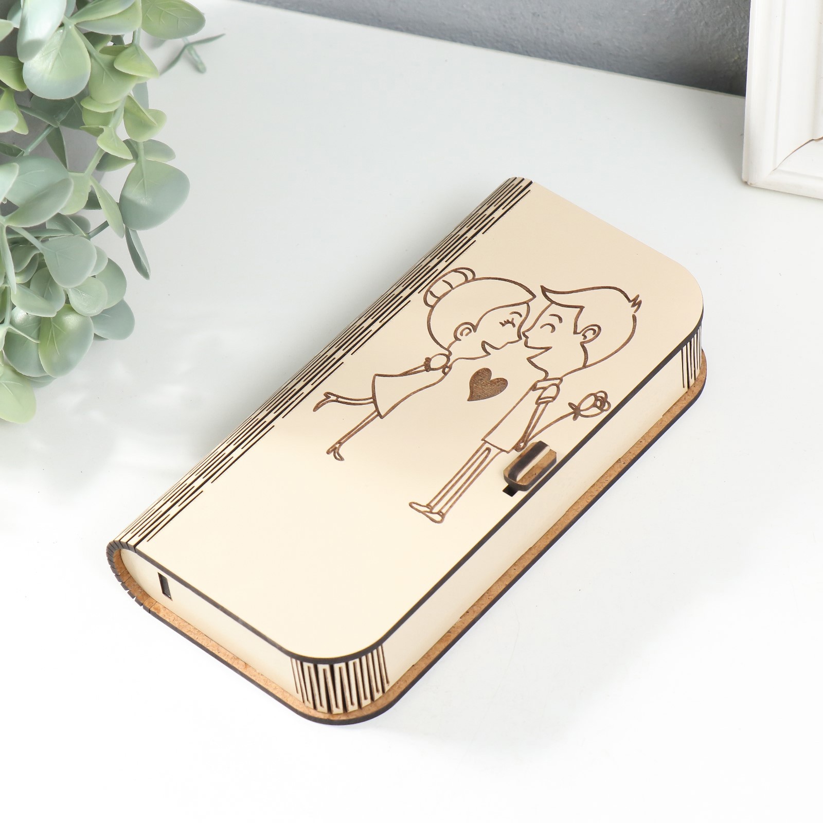 Изображение товара Шкатулка для украшений "Парочка" 17x8.5x3 см