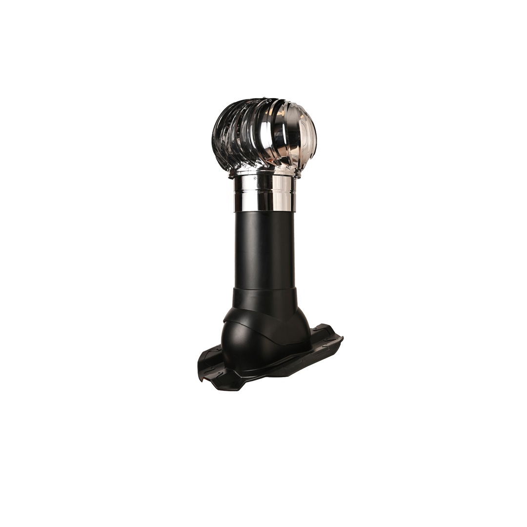 Изображение товара Турбодефлектор Polivent TD160 НСТ утепленный Н500 для кровельного профнастила 20 мм черный