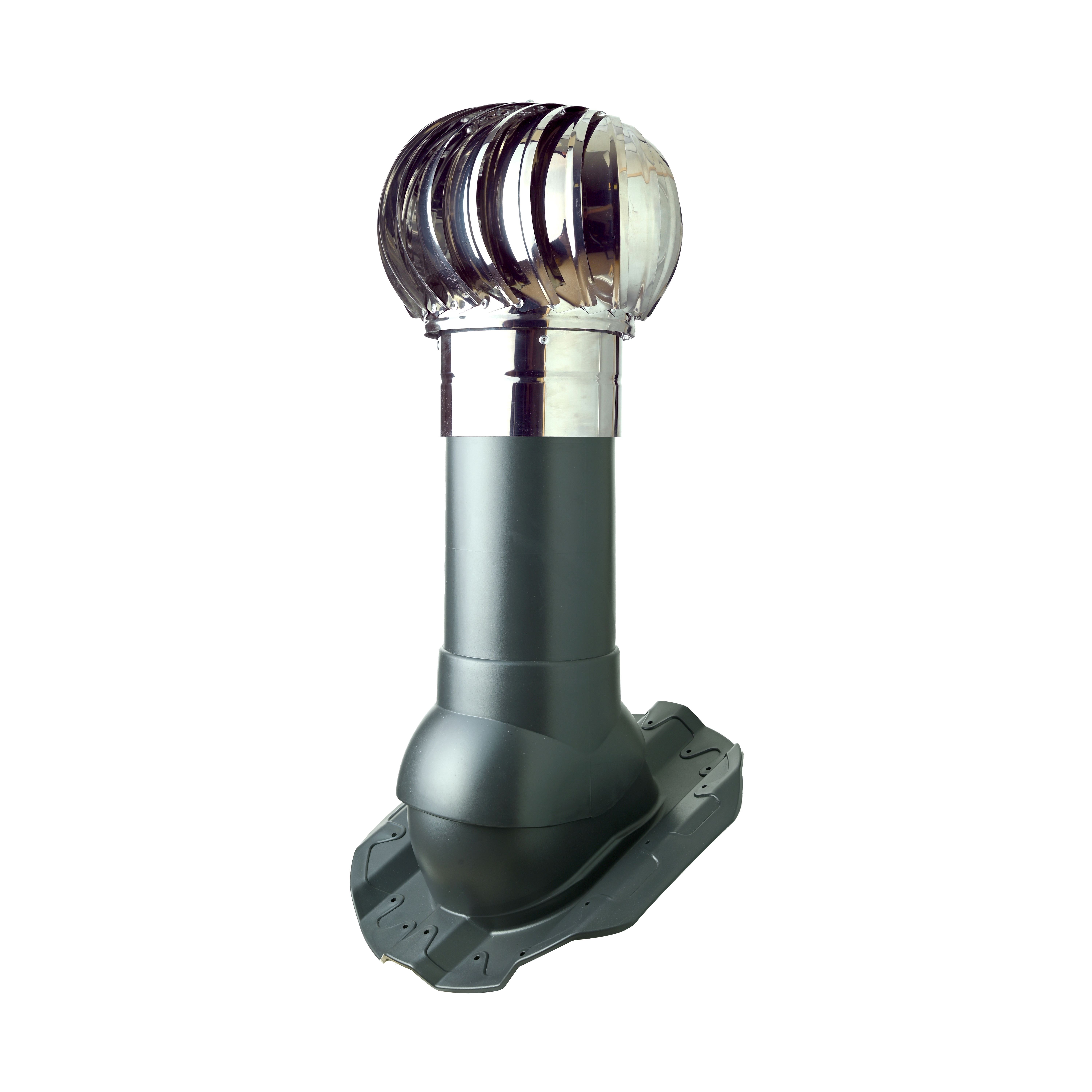 Изображение товара Турбодефлектор Polivent TD160 НСТ утепленный Н500 для кровельного профнастила 20 мм цвет серый