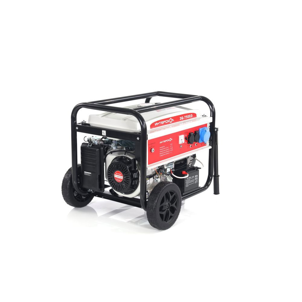 Изображение товара Бензиновый генератор Интерскол ЭБ-7500Э 6.5 кВт для дома стройки и отдыха