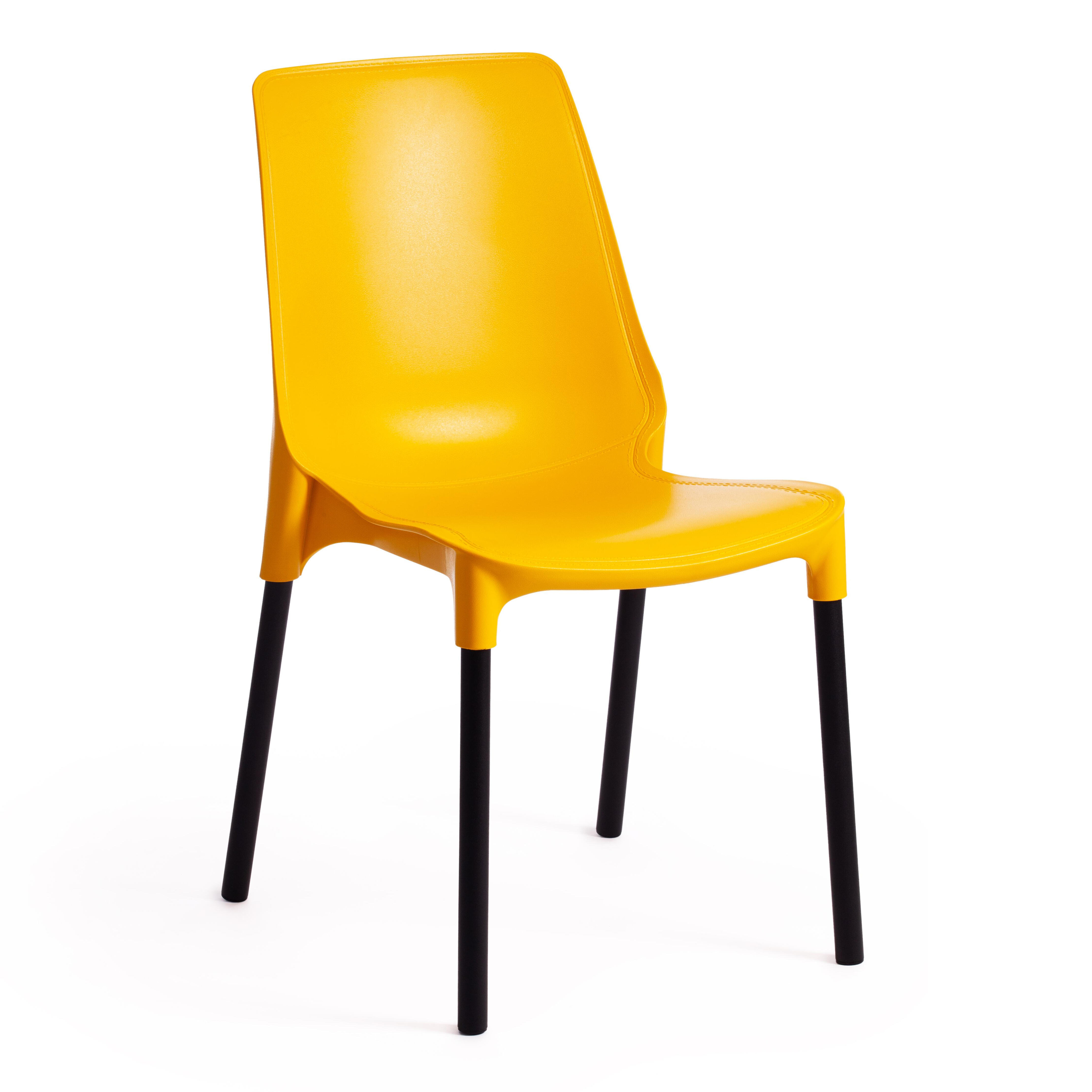 Изображение товара Стул Tetchair Genius 84x56x46 см пластик цвет желтый/черный Изображение товара Стул Tetchair Genius 84x56x46 см пластик цвет желтый/черный