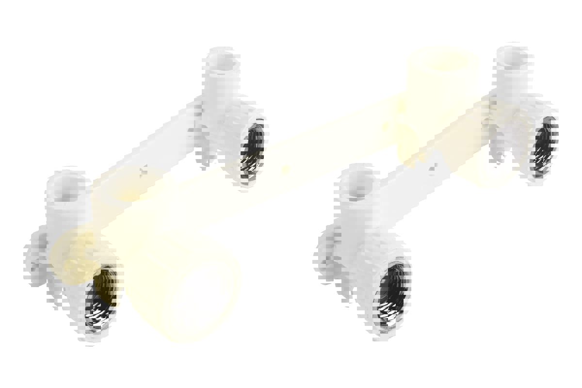 Изображение товара Планка для смесителя Кросс 1/2x25 мм ВР полипропилен монтажная Россия