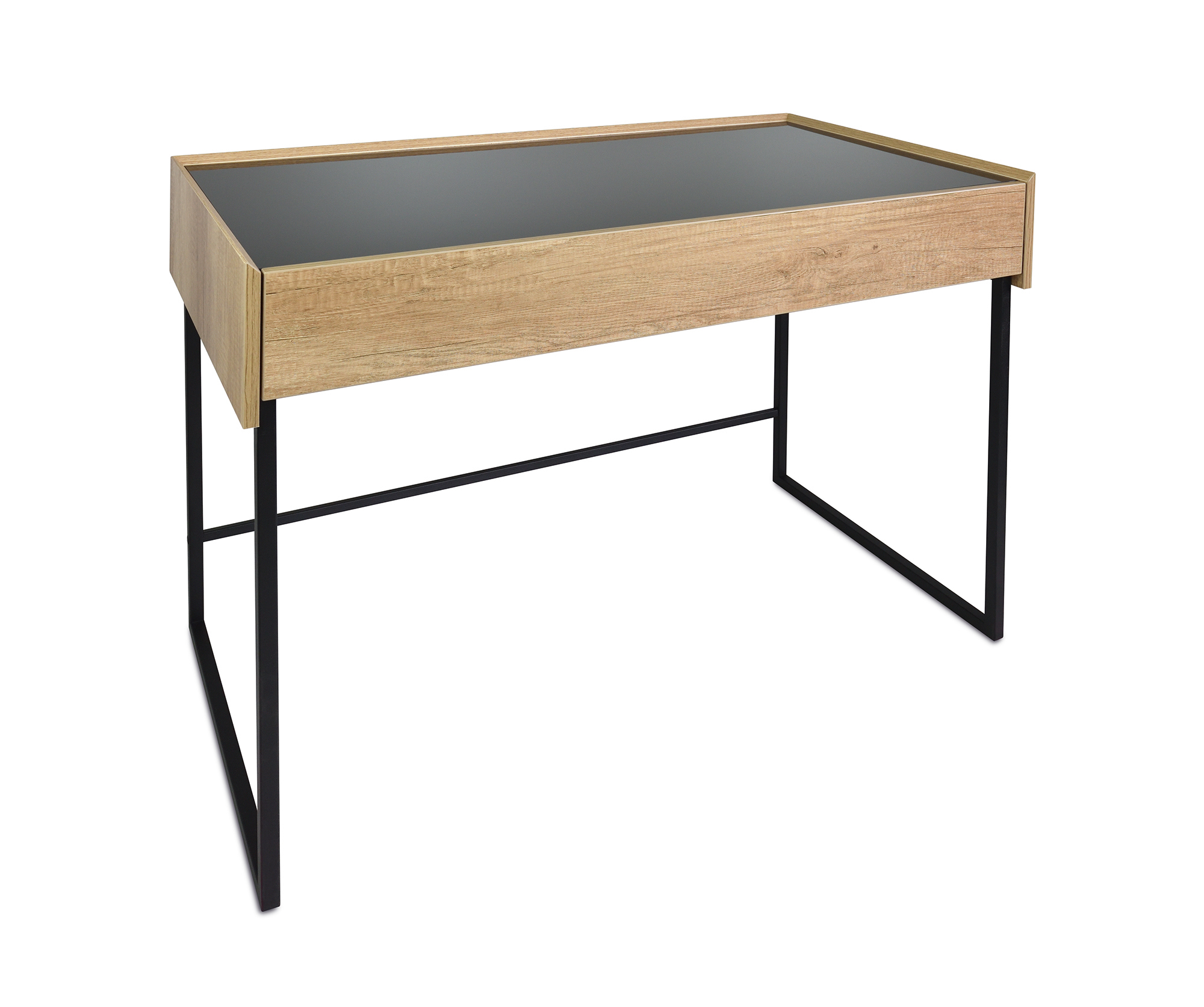 Изображение товара Офисный стол Metaldesign MD 3001 с выдвижным ящиком и закаленным стеклом