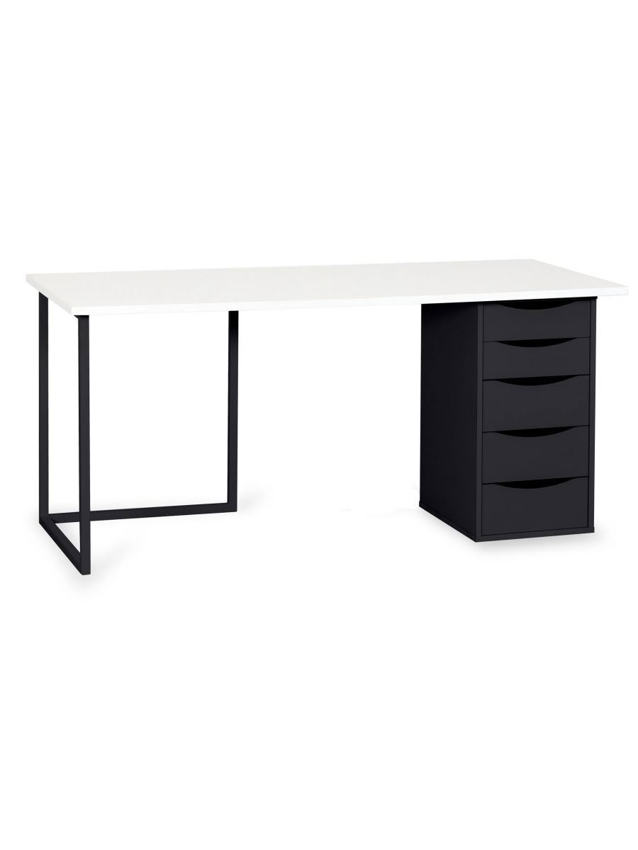 Изображение товара Офисный стол Огого обстановочка! 180x74x70 см с тумбой Board 600 из ЛДСП для дома офиса