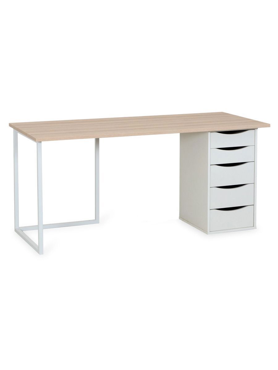 Изображение товара Офисный стол Огого обстановочка! 180x74x70 см с тумбой Board 600 из ЛДСП