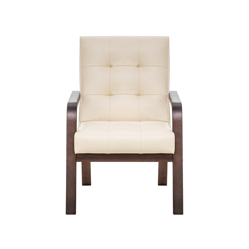 Изображение товара Кресло Leset Модена 66x96x80 см искусственная кожа бежевый/коричневый