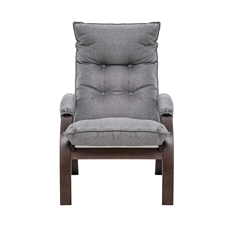 Изображение товара Кресло раскладное Левада LESSET размеры 68.5x110x80 см светло-серый/коричневый