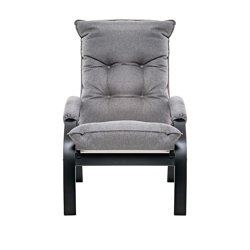 Изображение товара Кресло Leset Левада 68.5x110x80 см рогожка цвет светло-серый/черный