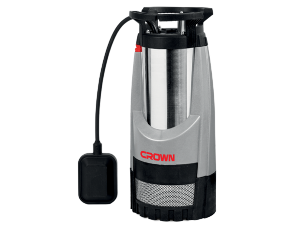Изображение товара Насос садовый погружной Crown CT35046F высота подъема 44 м кабель 10 м расход 6500 л/ч