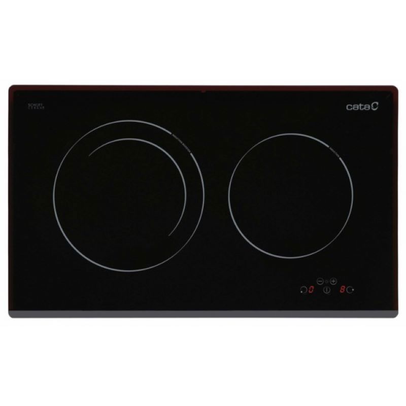 Изображение товара Индукционная варочная панель Cata IB 2 PLUS BK 59 см 2 конфорки цвет черный