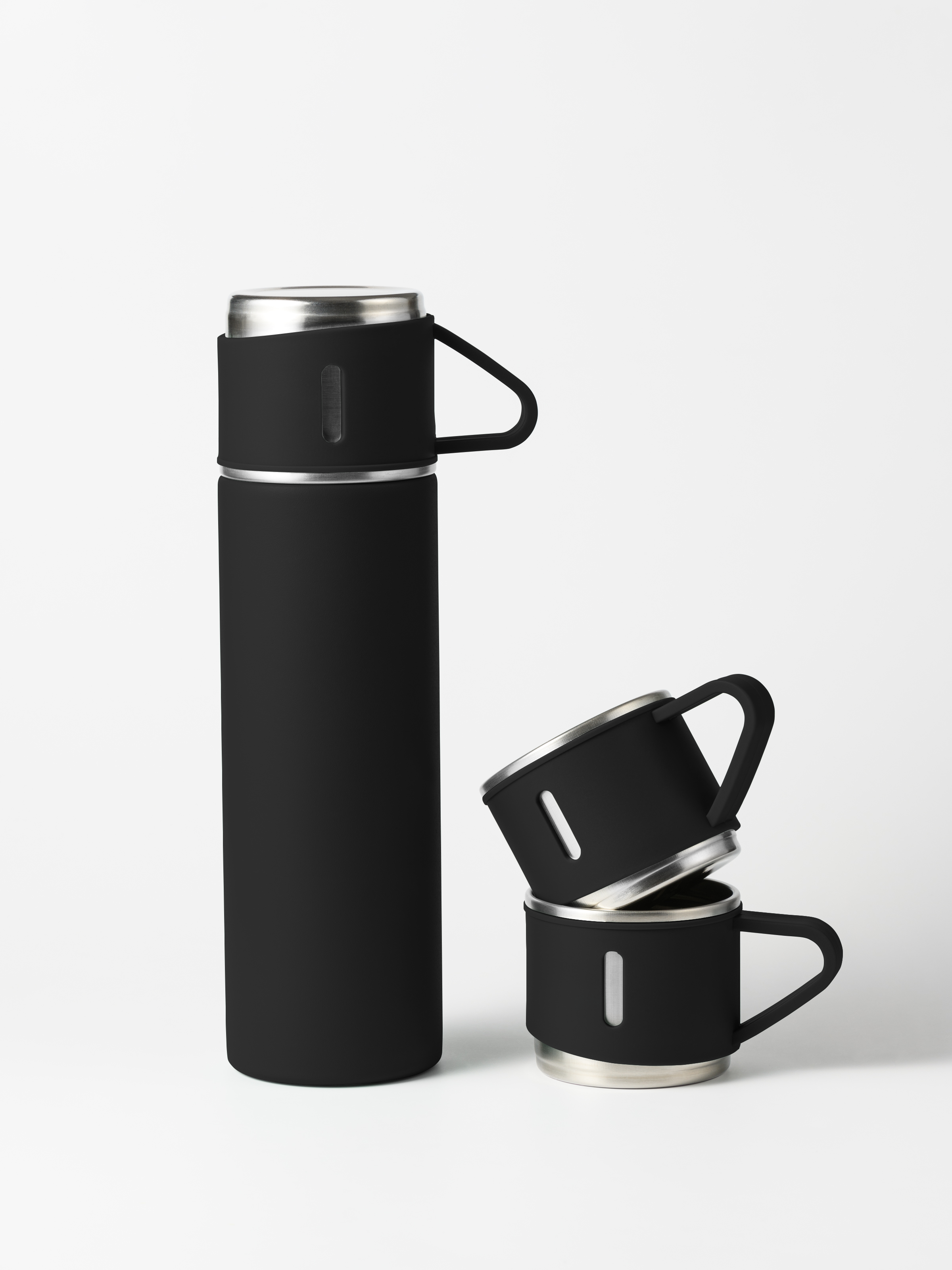 Изображение товара Термос 500 мл Travel friendly колба из нержавеющей стали цвет черный