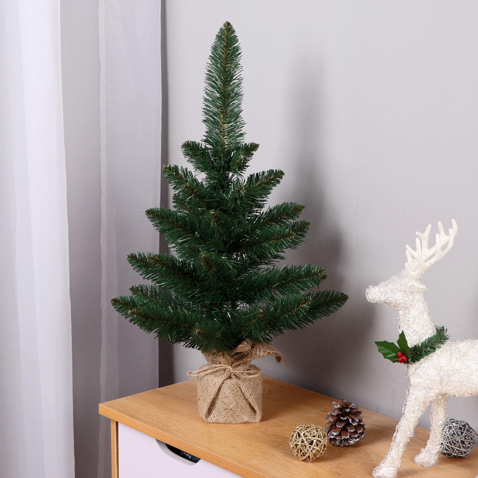 Изображение товара Ель новогодняя искусственная Simaland 10111381 Интерьерная 55 см