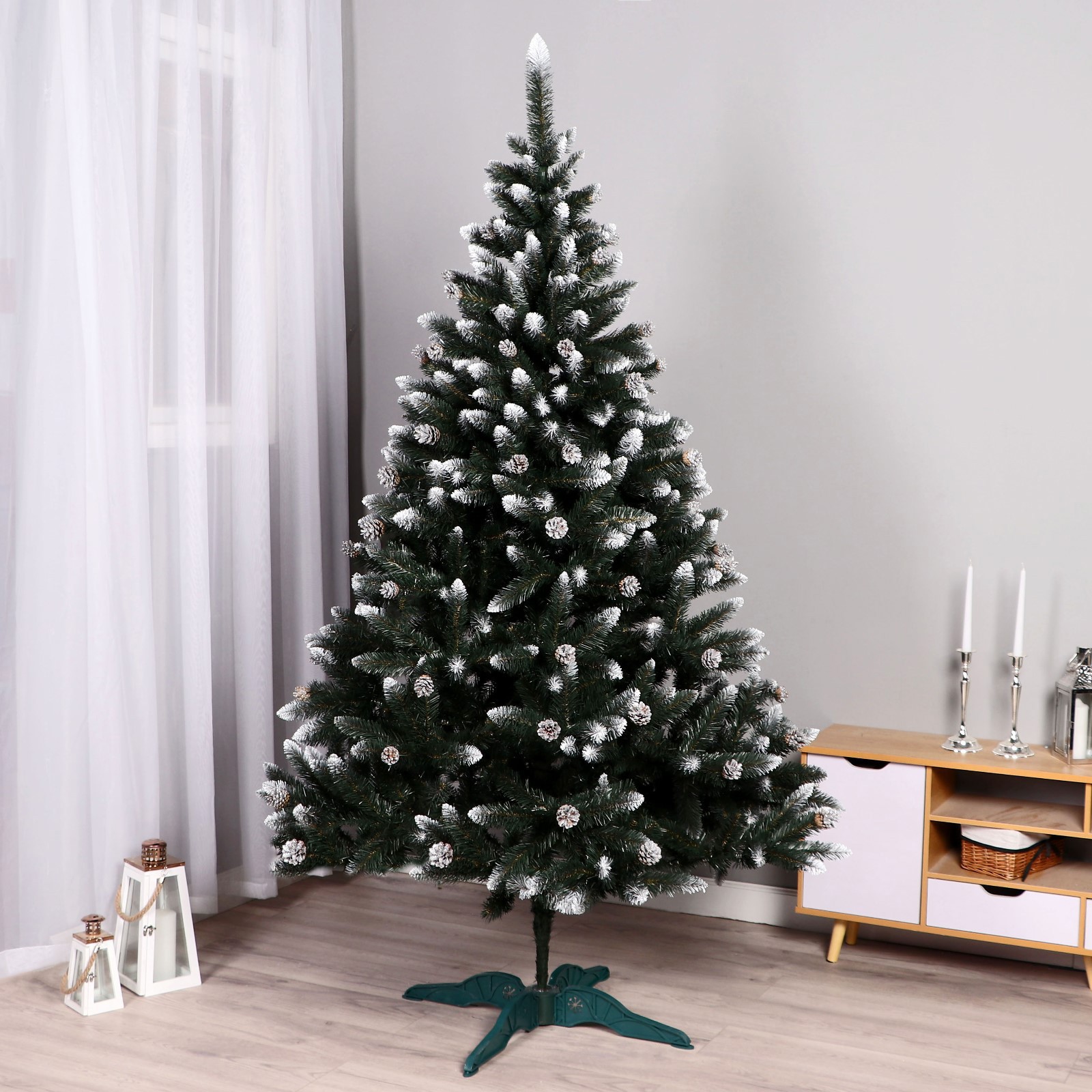 Изображение товара Ель новогодняя искусственная Simaland 10111408 Рождественская сказка заснеженная 220 см