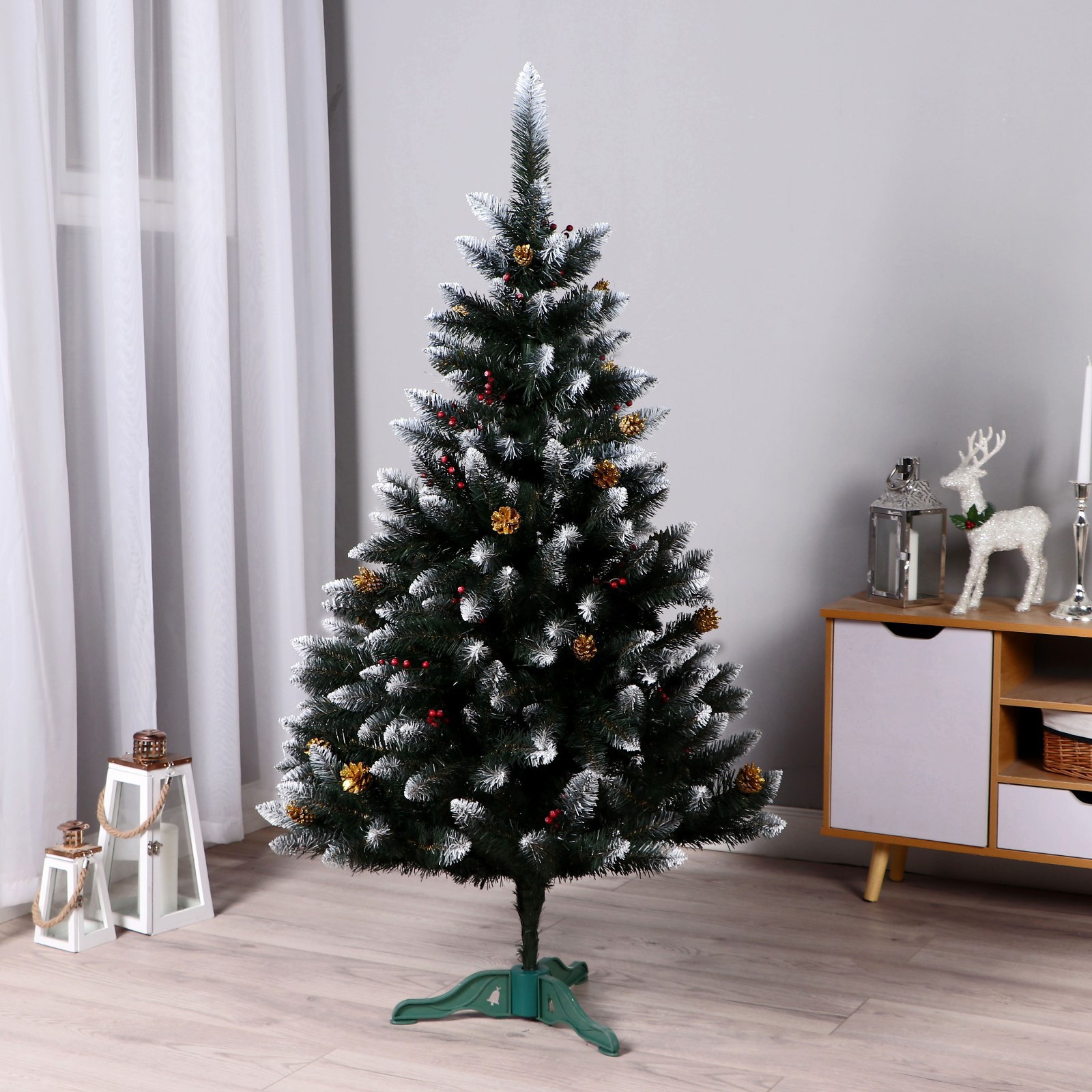 Изображение товара Ель новогодняя искусственная Simaland 10111412 Кармен заснеженная 150 см