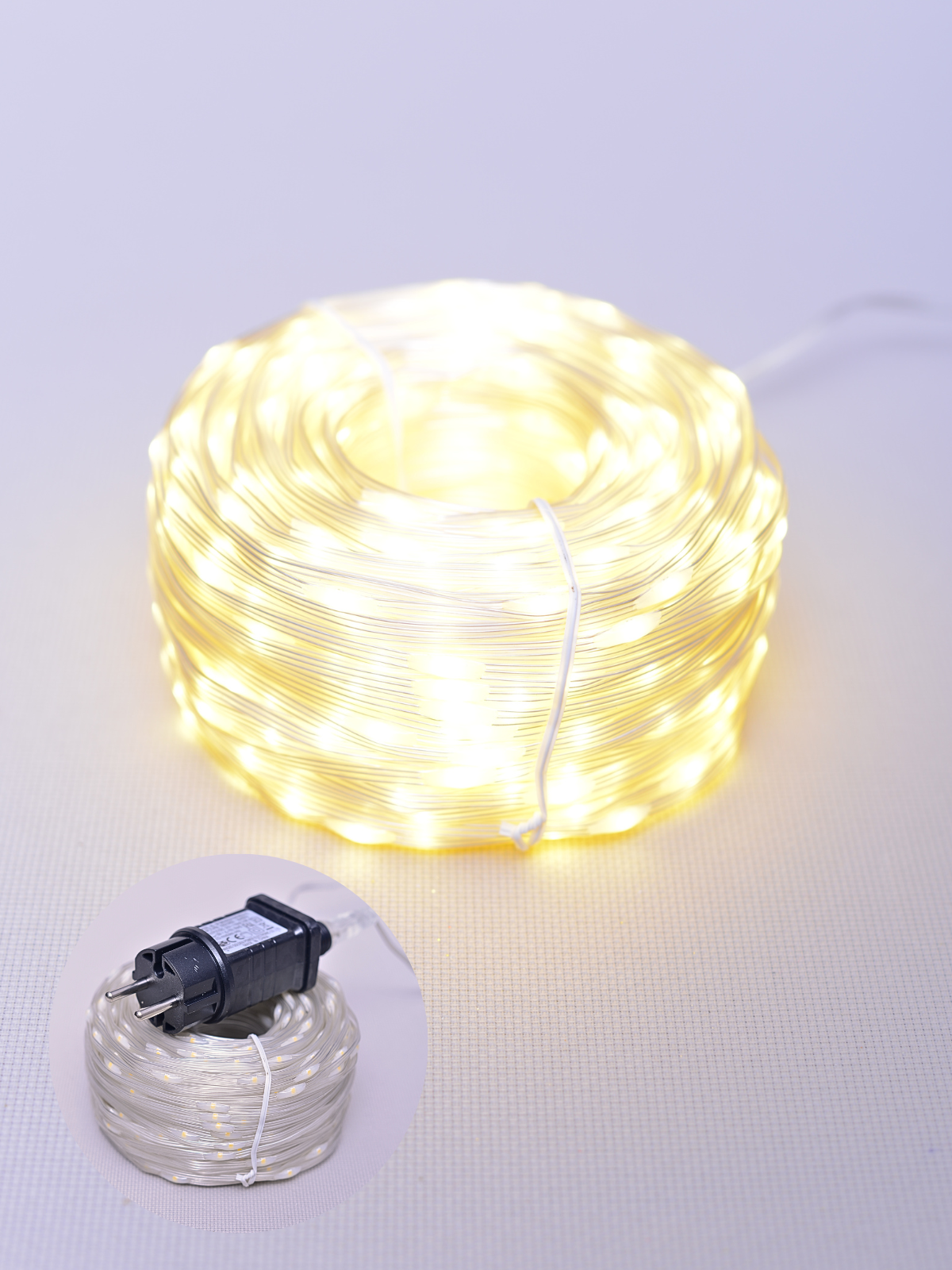 Изображение товара Электрогирлянда универсальная China dans hx-66 100 м 800 ламп теплый белый (желтый) 8 режимов работы