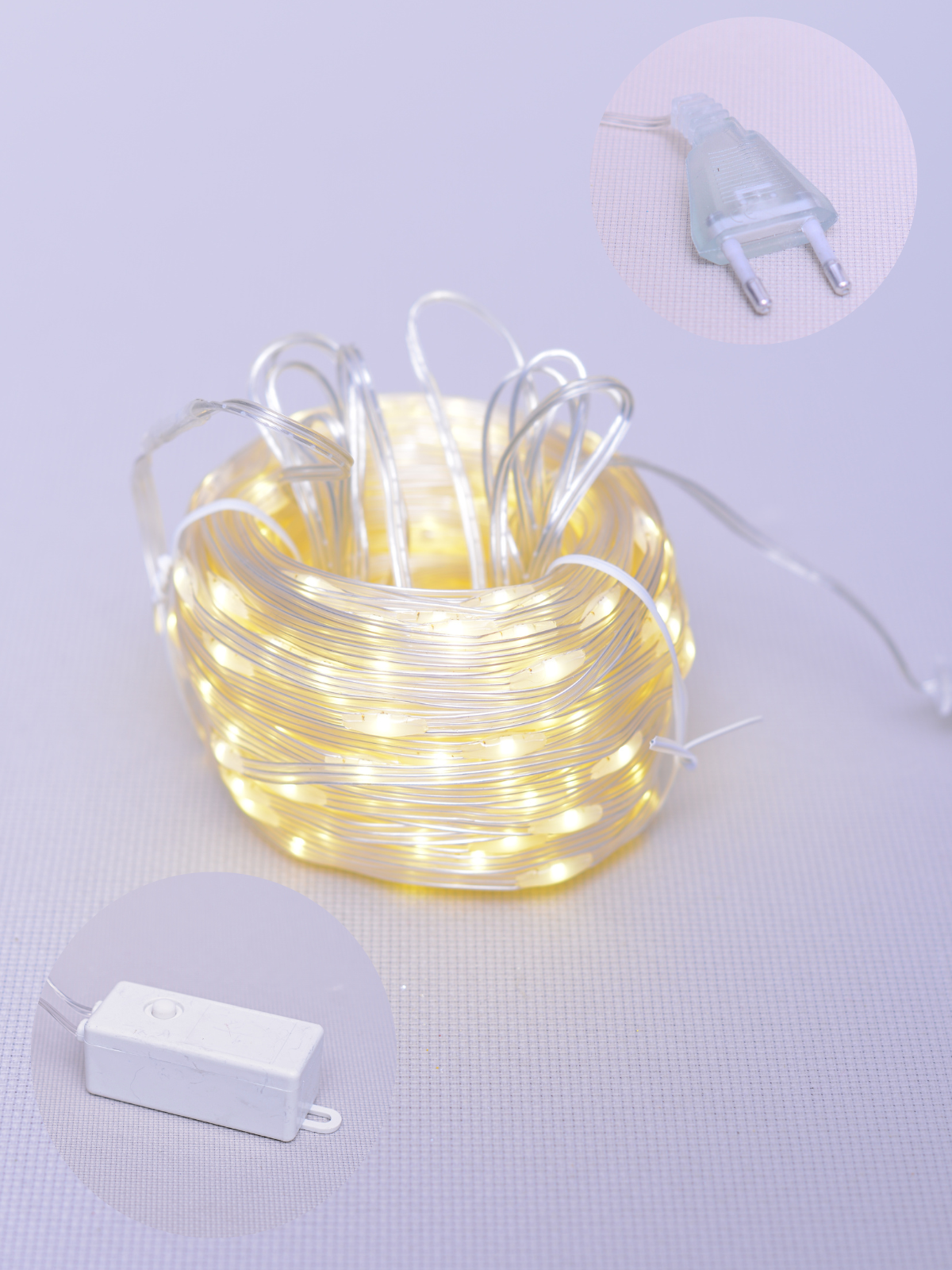 Изображение товара Электрогирлянда China dans hx-58 30м 300LED теплый белый с пультом