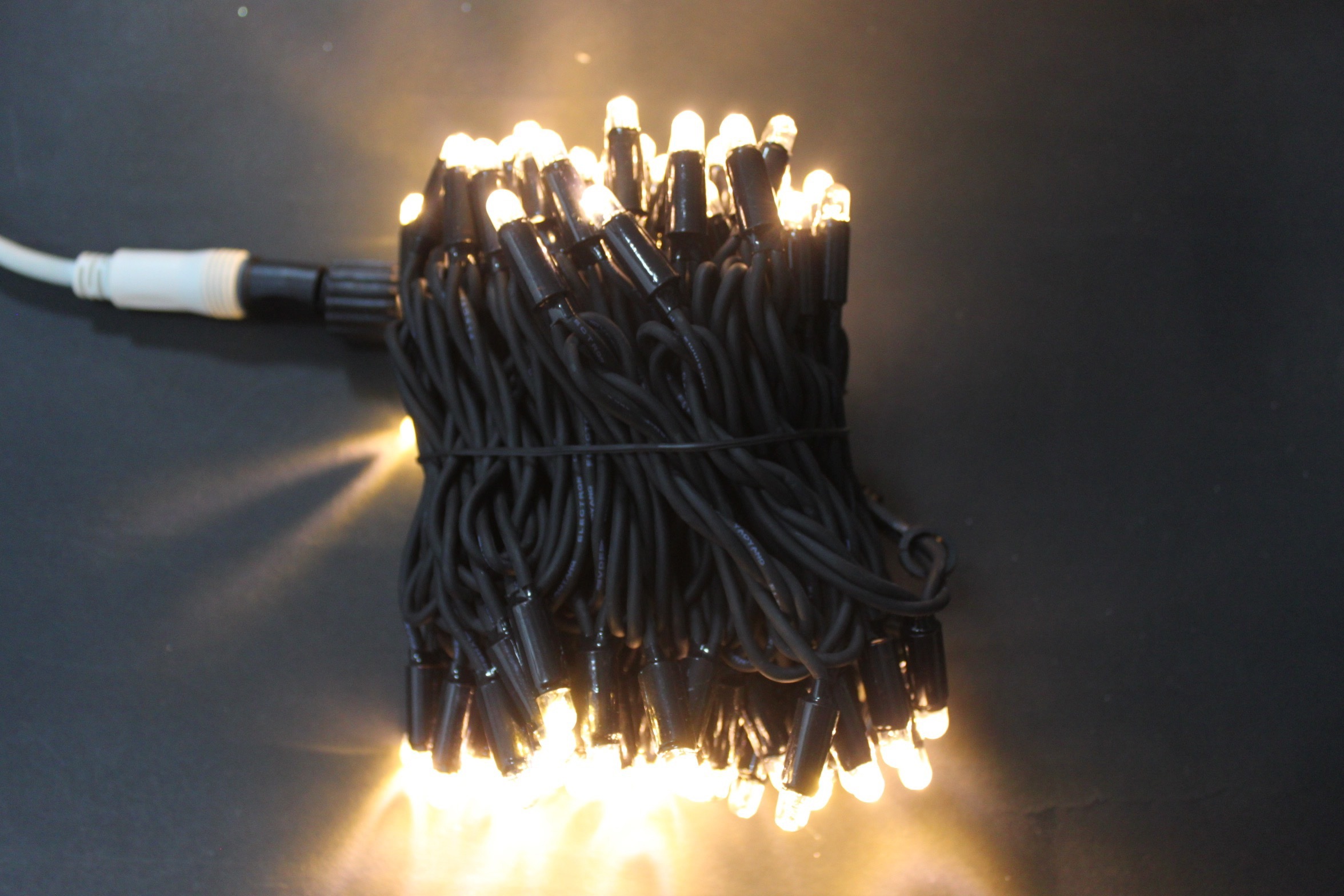 Изображение товара Электрогирлянда универсальная China dans dd1624 нить 10 м 100 ламп теплый белый (желтый) 1 режим работы