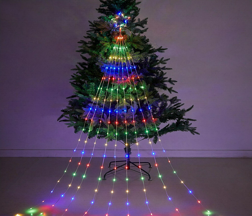 Изображение товара Электрогирлянда универсальная China dans hx-16 2.1 м 672 ламп разноцветный 8 режимов работы