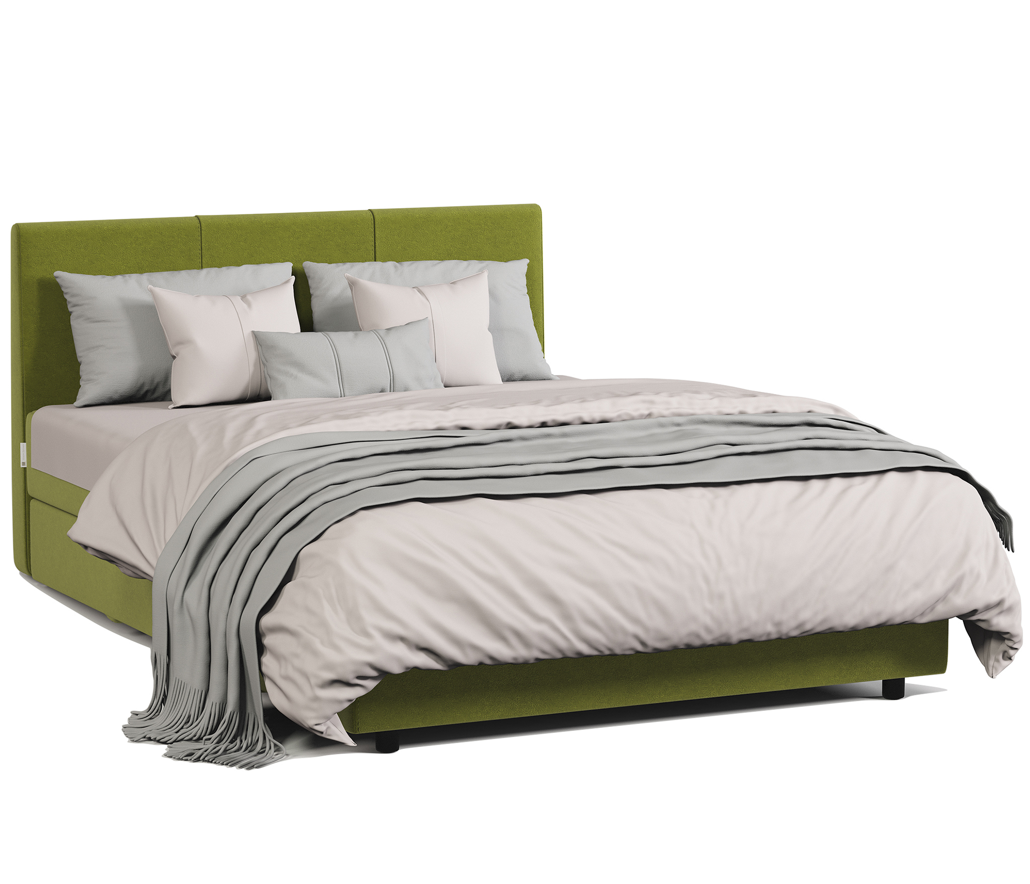 Изображение товара Кровать Шарм-дизайн Классика 90x94x207 см массив дерева зеленая