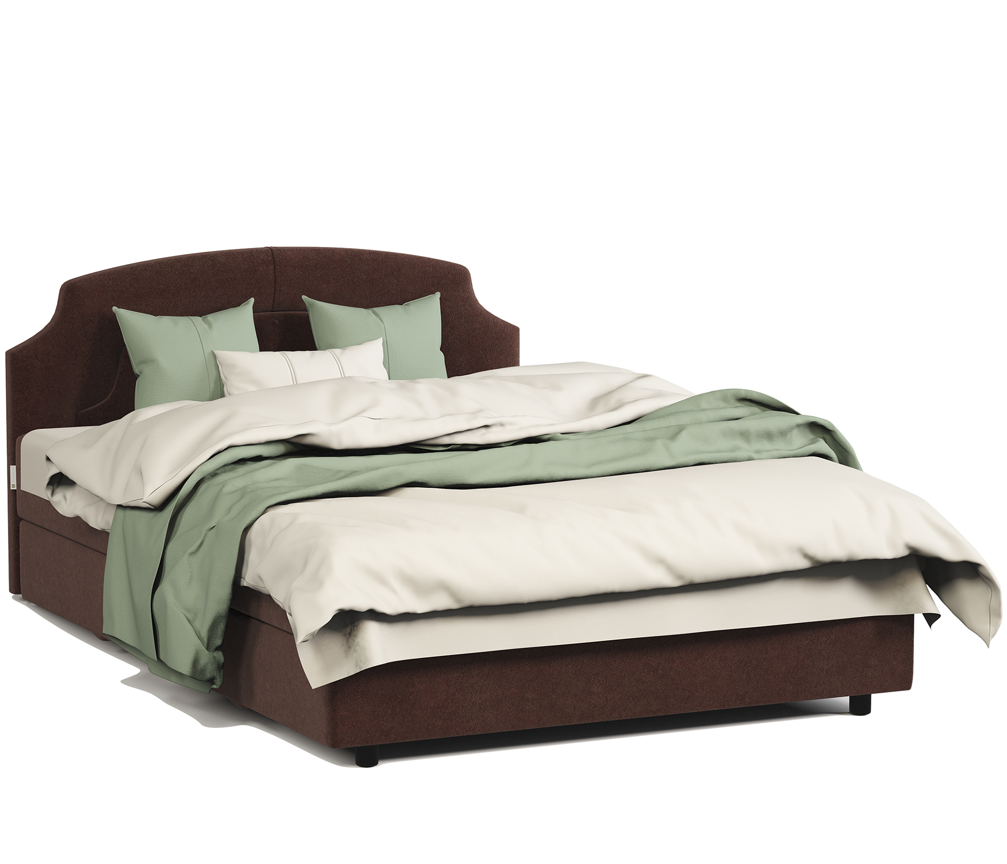 Изображение товара Кровать Шарм-дизайн Шарм 120x94x202 см массив дерева цвет коричневый