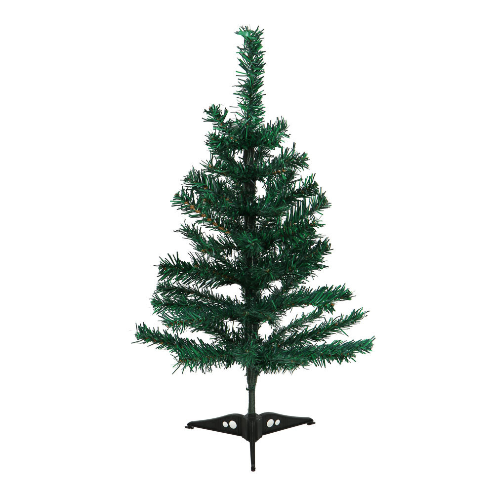 Изображение товара Искусственная новогодняя елка 60 см из ПВХ с металлическим основанием