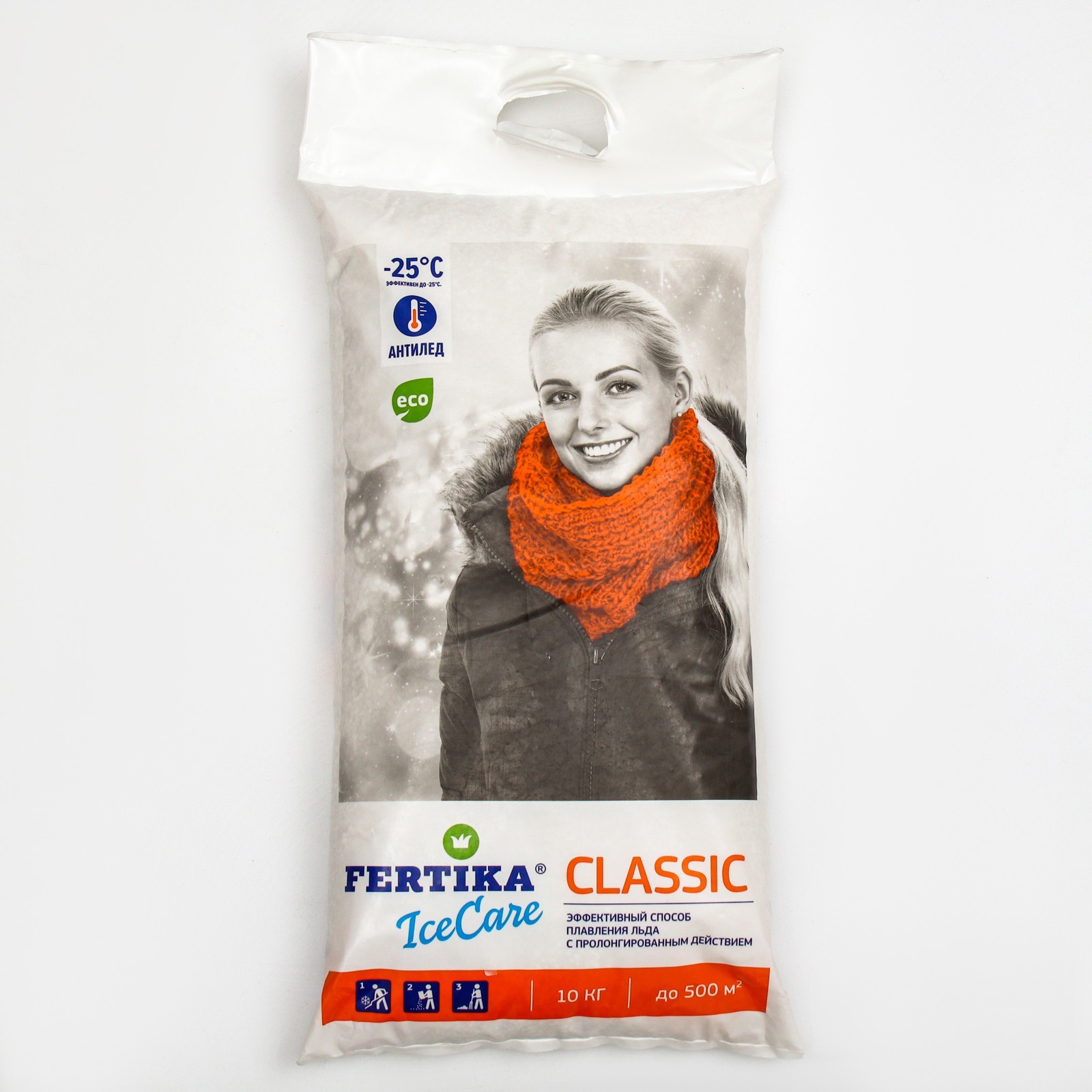 Изображение товара Противогололёдный реагент Fertika IceCare Classic -25 °C 10 кг