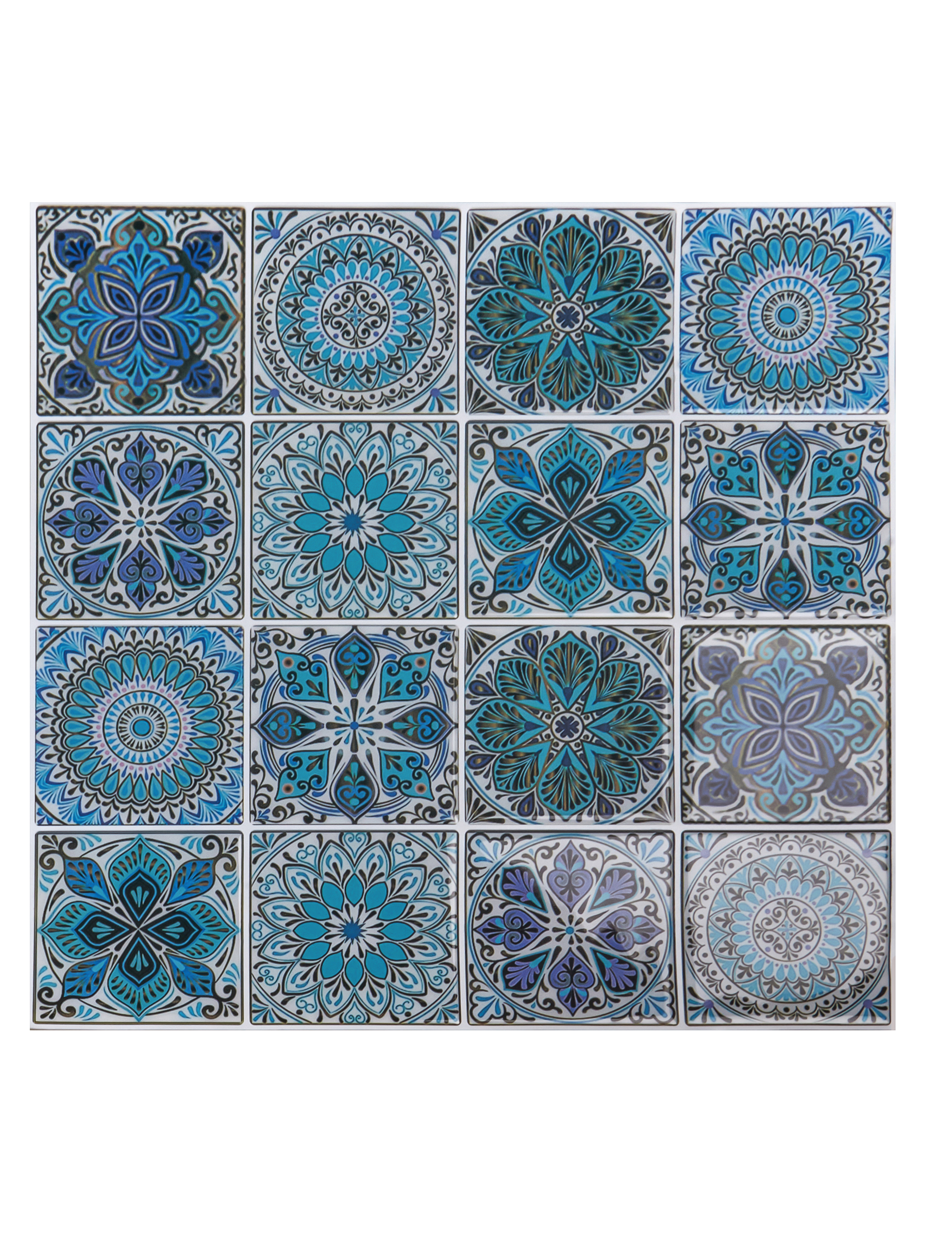 Изображение товара Комплект полимерной 3D плитки Lako decor Абстракция 3 синий 300x300мм 0.54м2 5шт