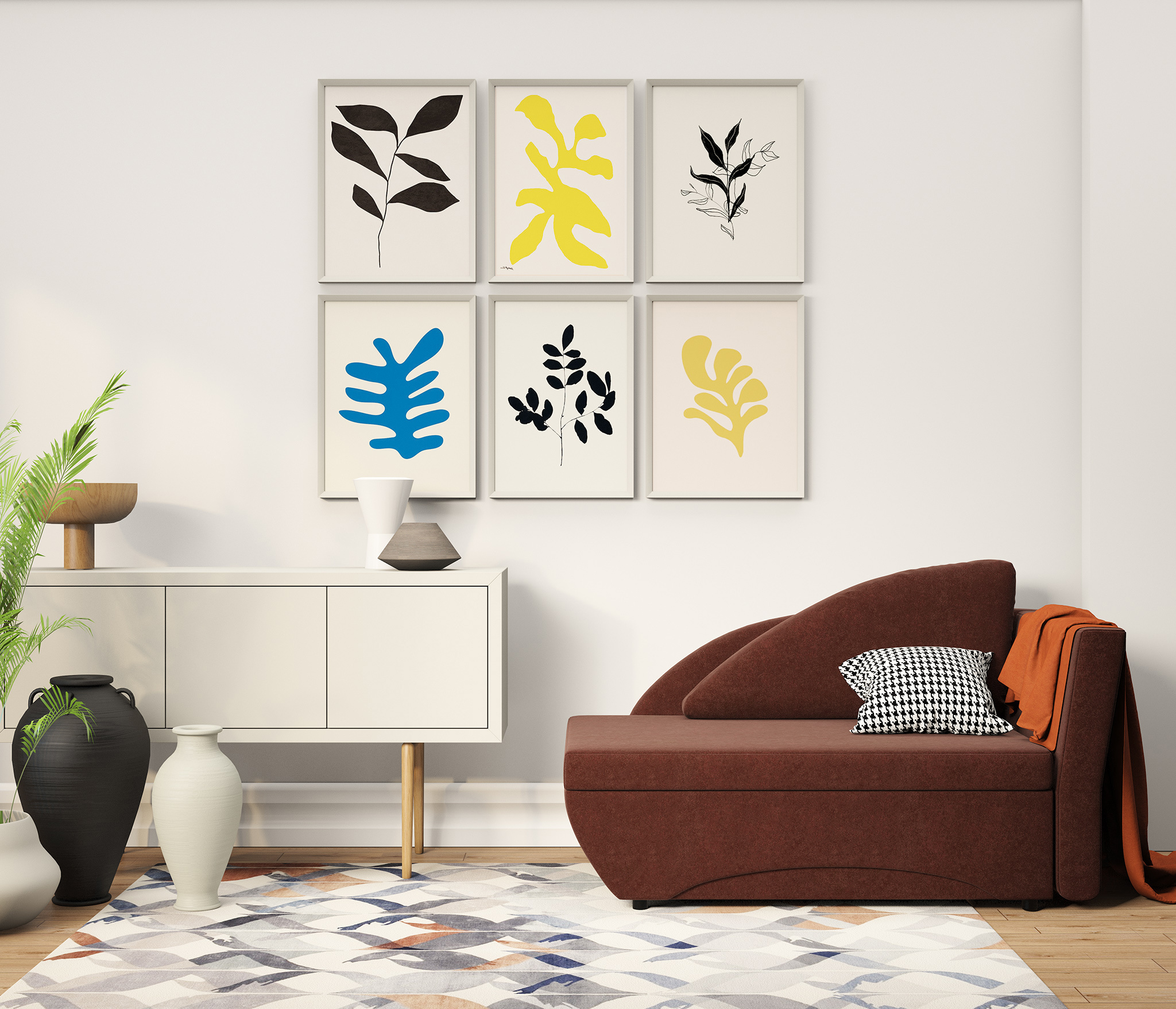 Изображение товара Кушетка Шарм-Дизайн Трио 170523933, велюр коричневый, 152x87 см, Россия