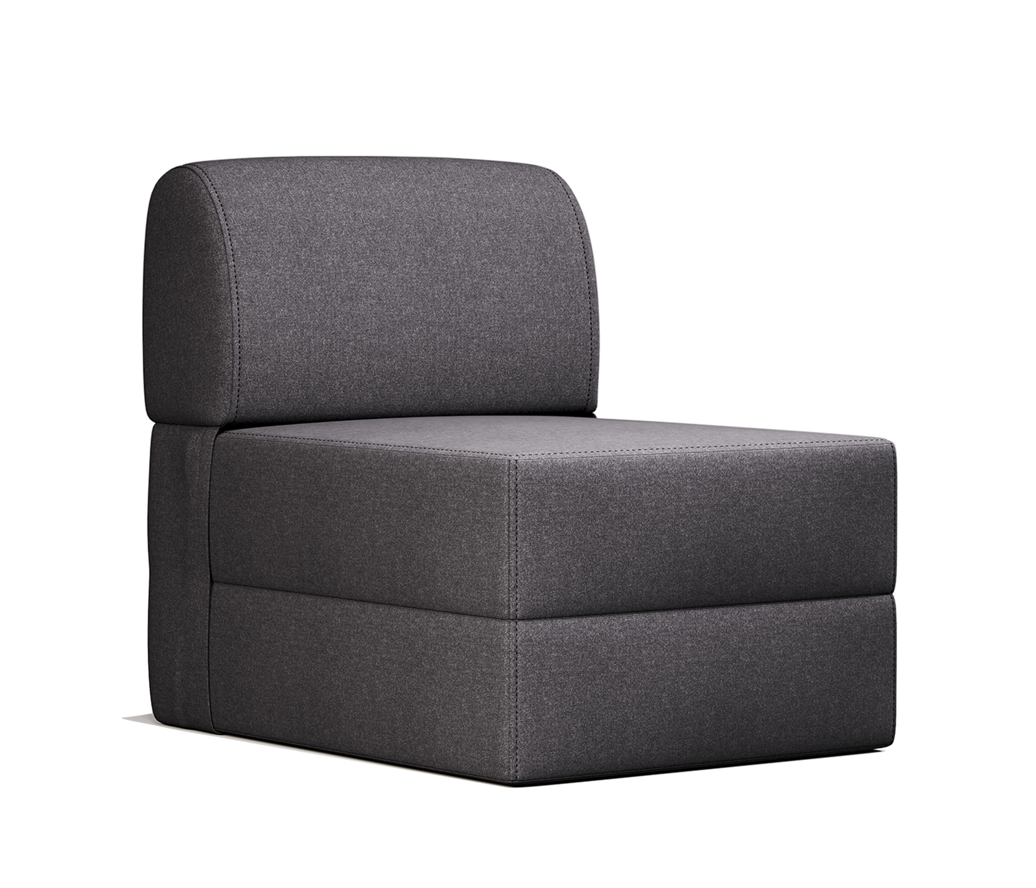 Изображение товара Кресло-кровать Шарм-дизайн Рио 60x75x80 см рогожка цвет темно-серый