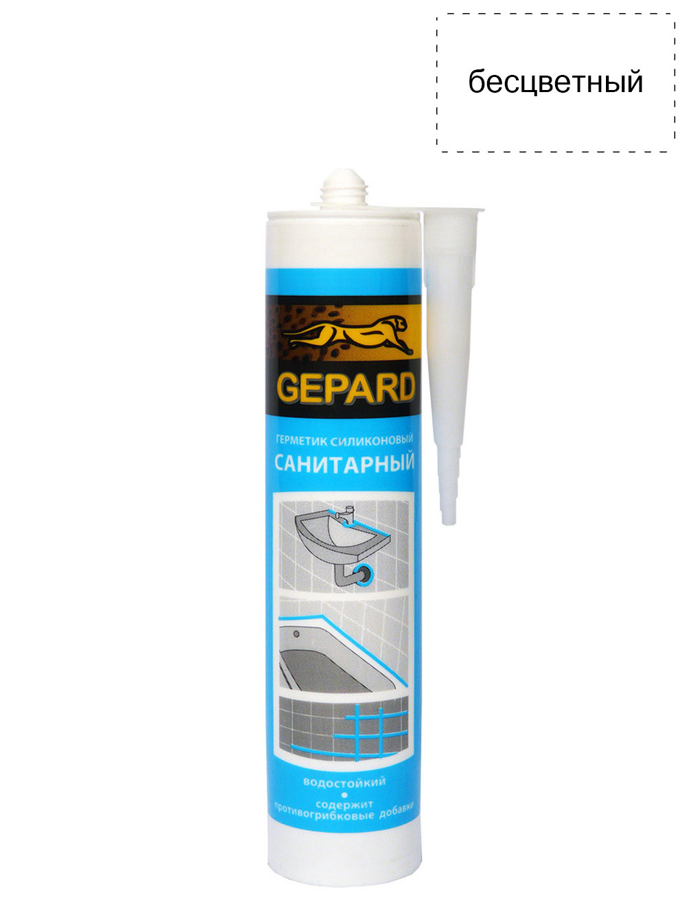 Изображение товара Герметик Gepard С0000024449 для разных материалов 0.28 л