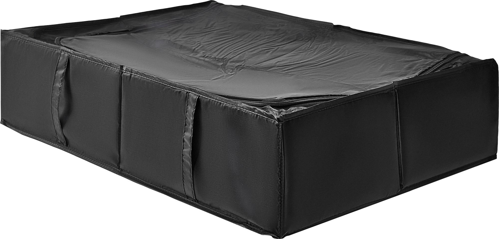 Изображение товара Короб для хранения с крышкой 72x18x52 см из полиэстера черный