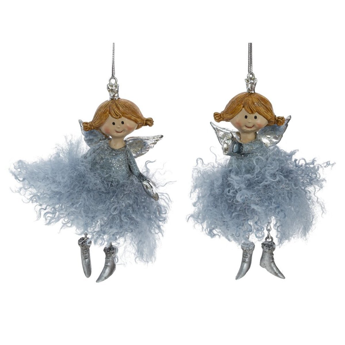 Изображение товара Елочная игрушка Remeco Collection Ангел 791840 11x5x6 см в ассортименте цвет голубой