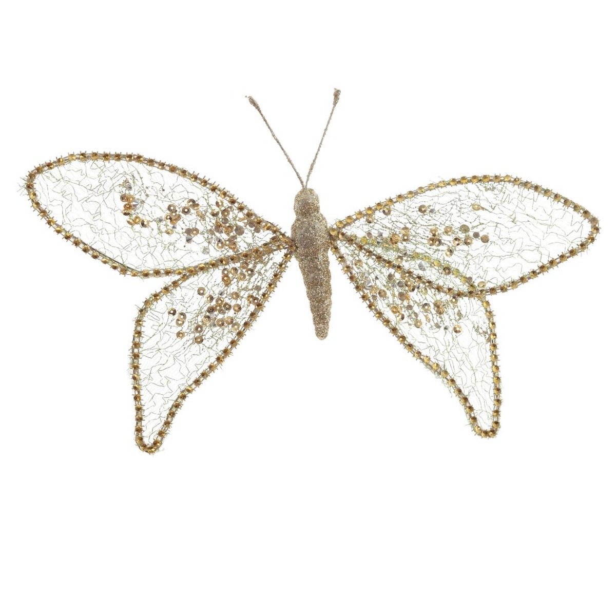 Изображение товара Елочная игрушка Remeco Collection Бабочка 791122 20x2.5x26 см цвет золотой