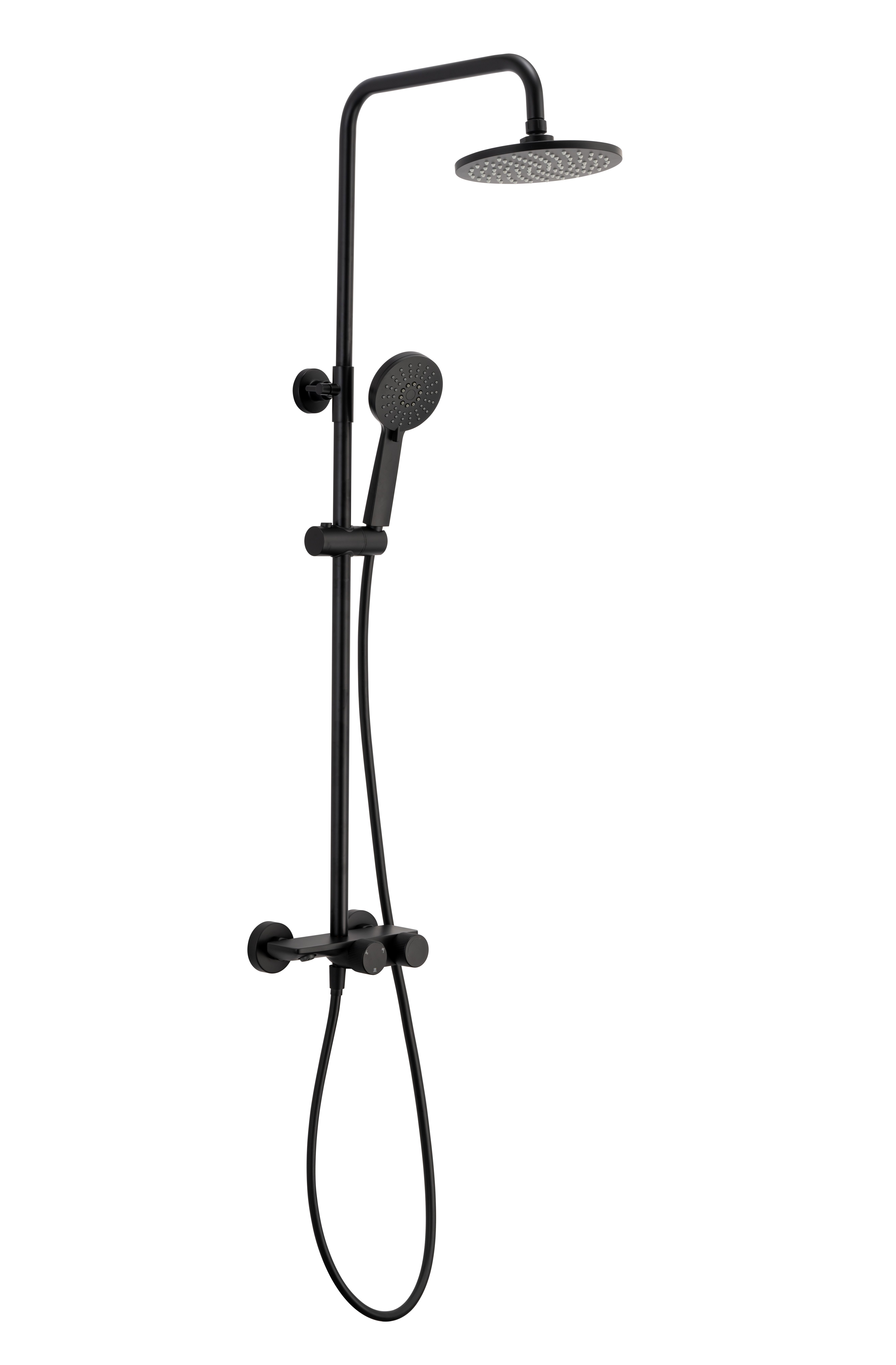 Изображение товара Душевая система Iddis Flow FL1BL3Fi06 с 3 режимами черный матовый
