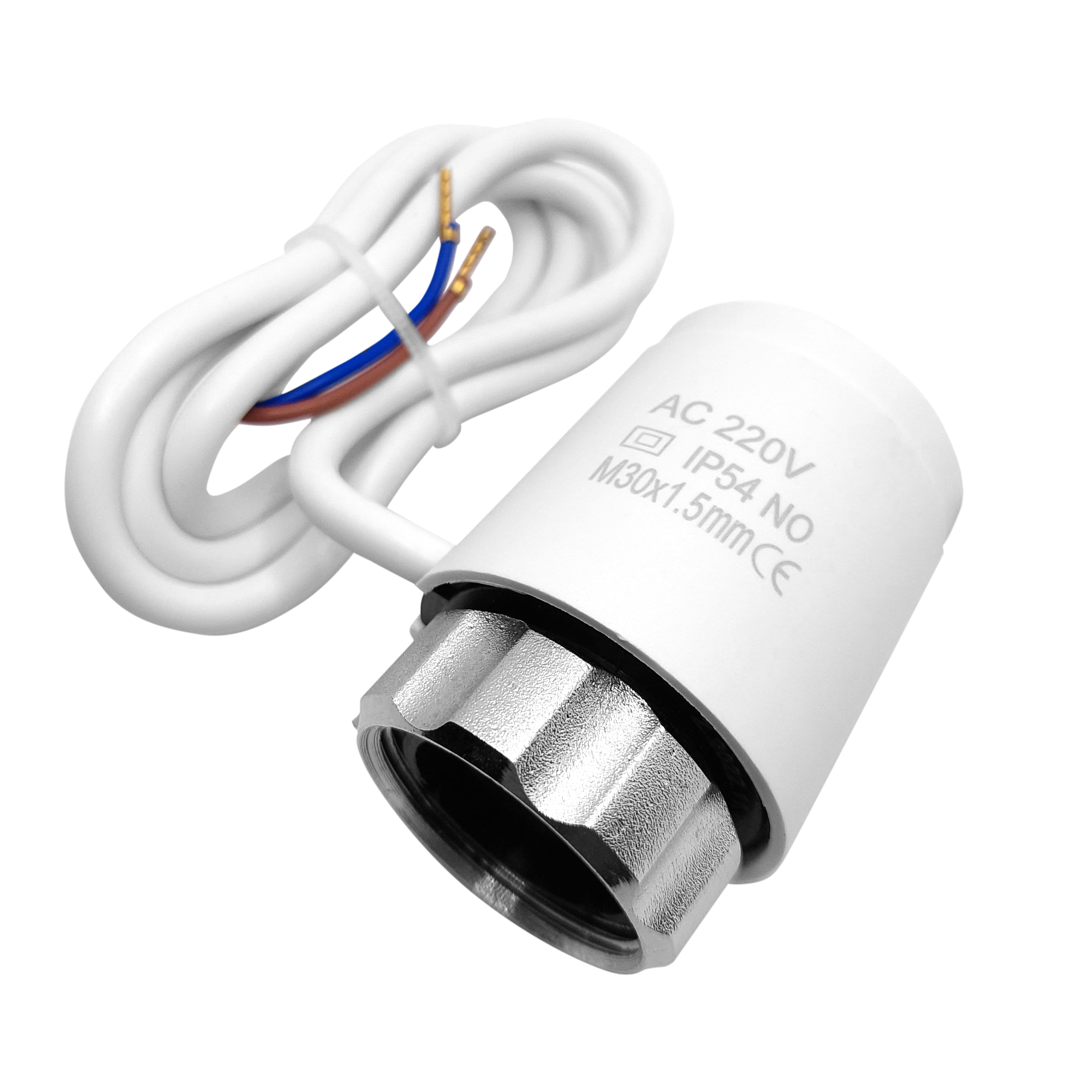 Сервопривод Heizen NC PT8301 M30x1.5 закрытый цвет белый - 1