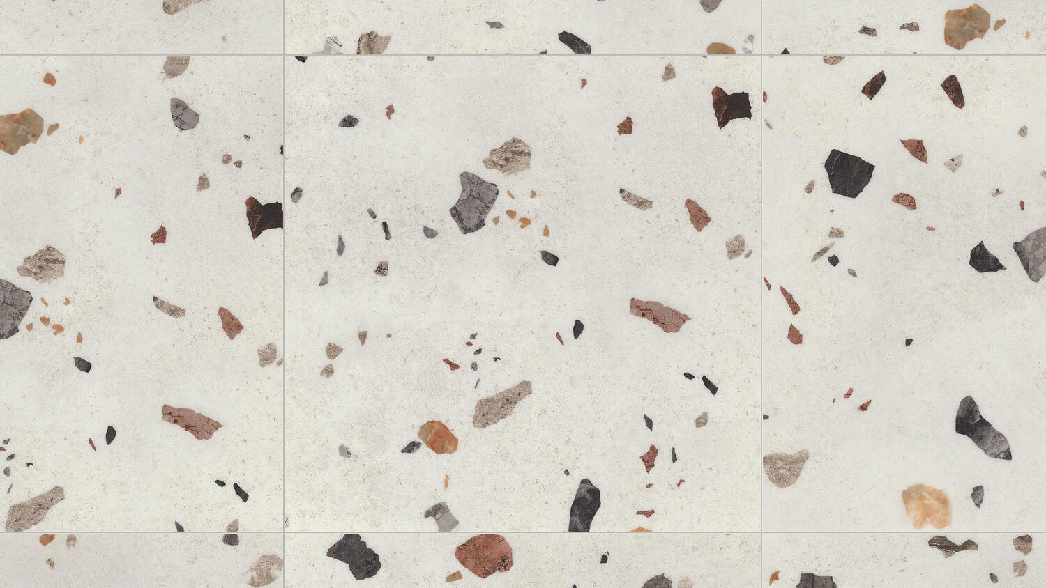 Изображение товара ПВХ плитка Tarkett Rockstars Terrazzo 43 класс влагостойкая 45.7 см 2.09 м²