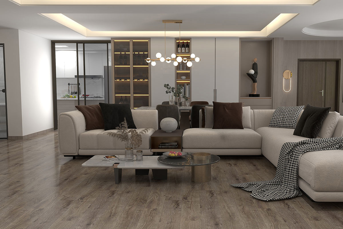 Изображение товара SPC плитка Linderwood Rize 43 класс 4 мм влагостойкая с эффектом дерева 2.23 м²