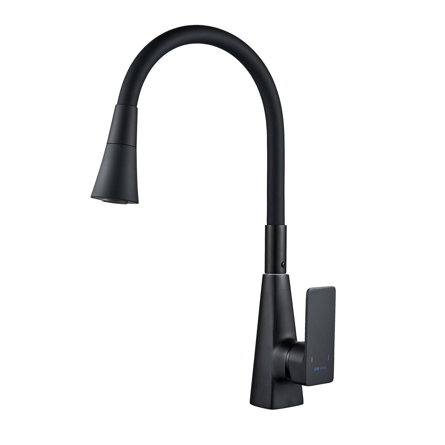 Изображение товара Смеситель для кухни однорычажный Shevanik S543H-3 излив 16.5 см цвет черный
