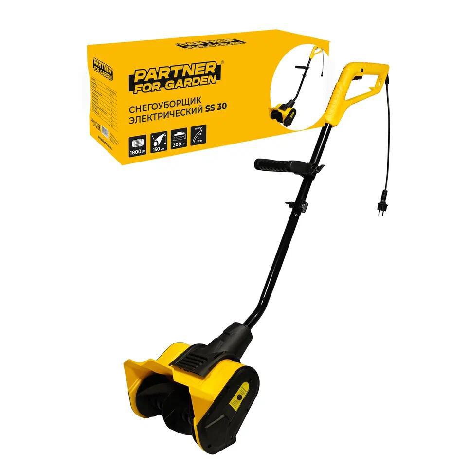 Изображение товара Электрический снегоуборщик Partner for Garden SS 30 1800 Вт 30 см тяжёлый снег