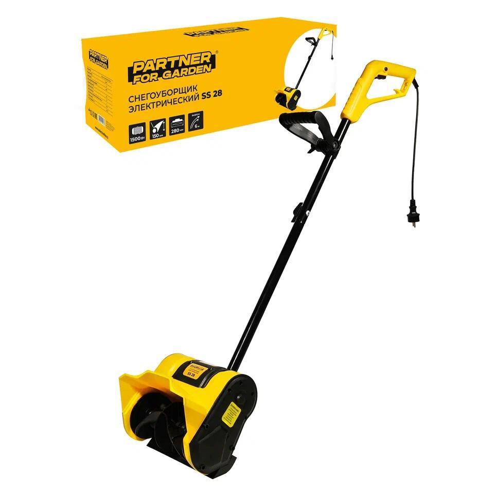 Изображение товара Электрический снегоуборщик Partner for Garden SS 28 1500 Вт компактный надежный