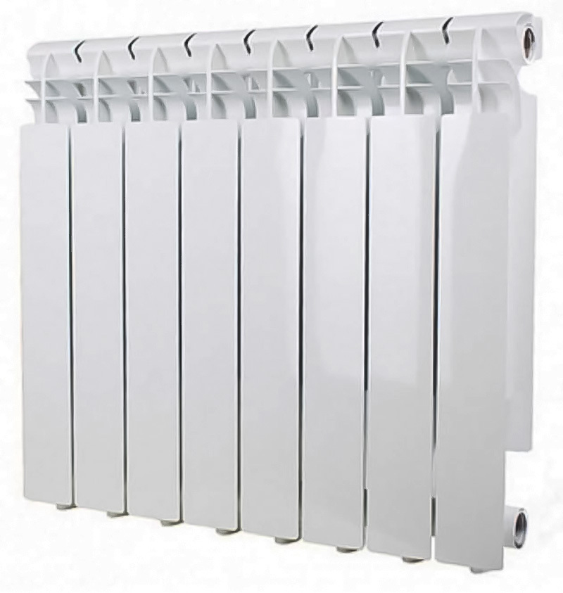 Изображение товара Алюминиевый радиатор STI RUS 8 секций 500 мм высокая теплоотдача беспроигрышное решение