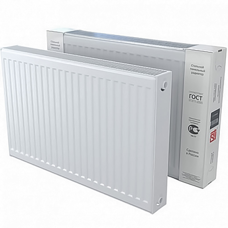 Изображение товара Радиатор водяного отопления STI Compact 22 с боковым подключением белый