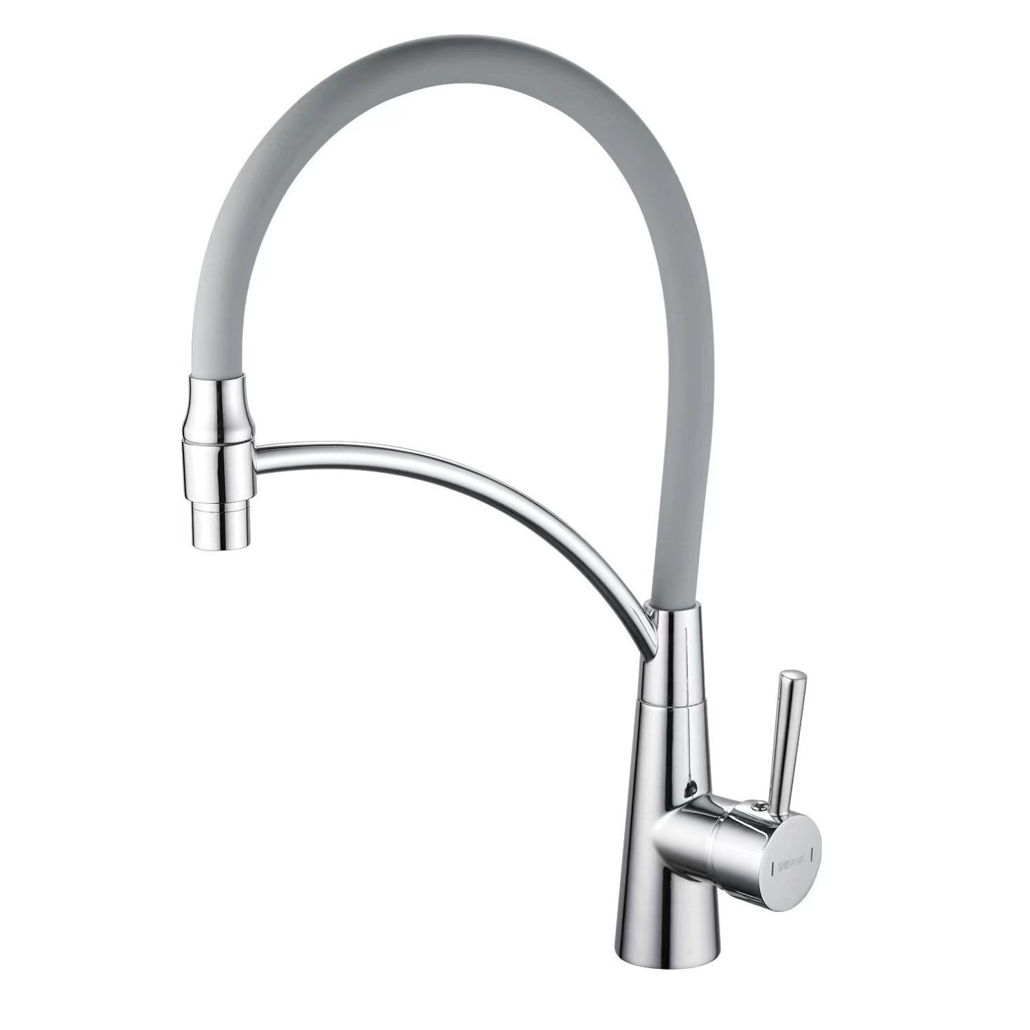 Изображение товара Однорычажный смеситель для кухни Shevanik S743-9 с гибким изливом и покрытием глянец