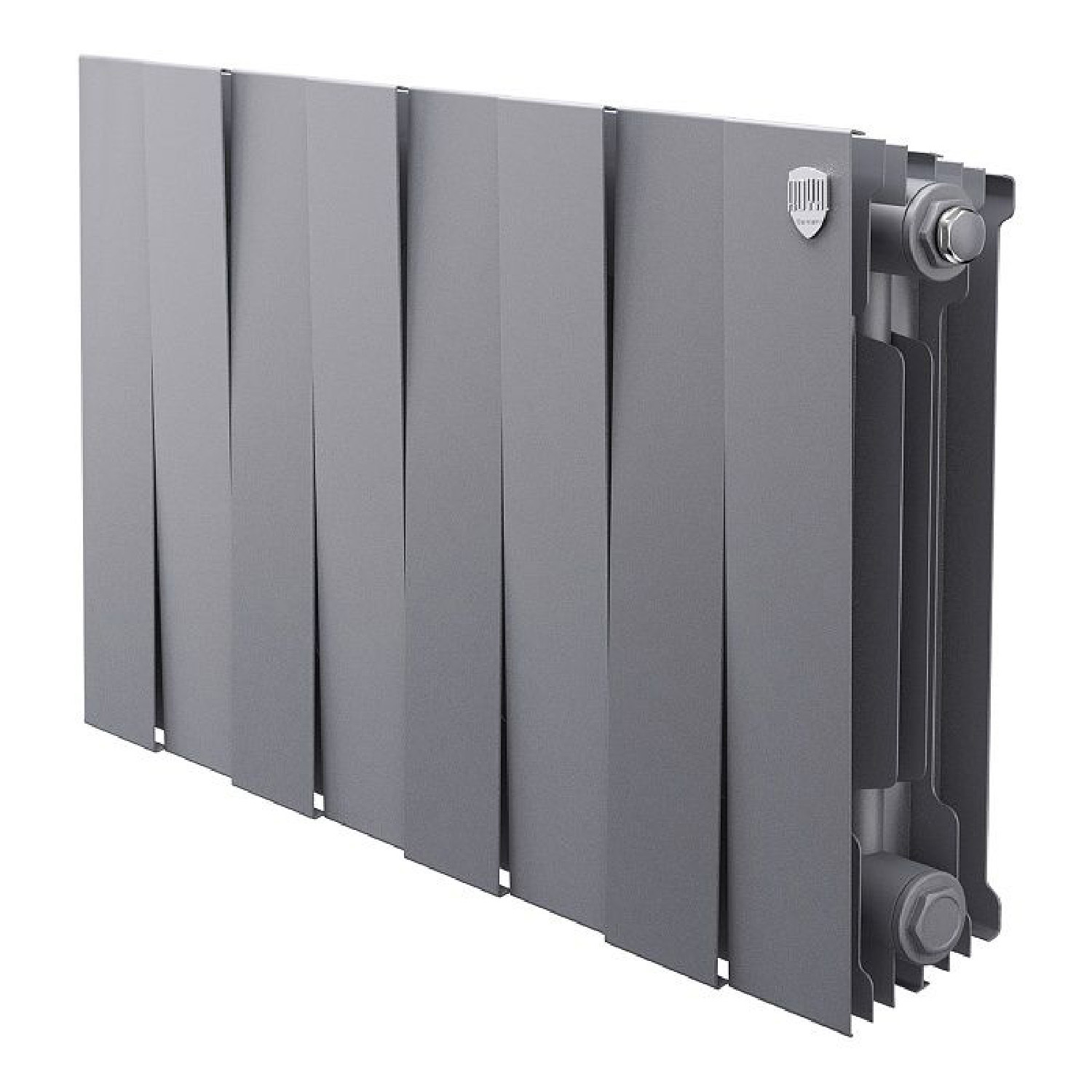 Изображение товара Радиатор водяного отопления биметалл Royal thermo Pianoforte 300/64 8 секций серебристый